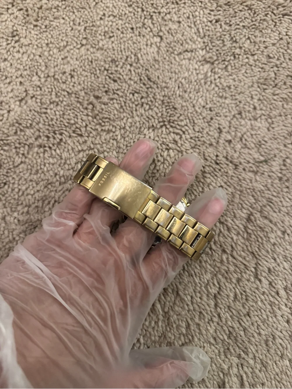 Fossil Men's Gold-Tone Chronograph Bracelet Watch